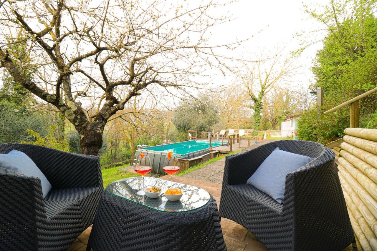 Вилла Casale Val D' Orcia- Relax E Lusso In Piscina Торрита-ди-Сьена Экстерьер фото