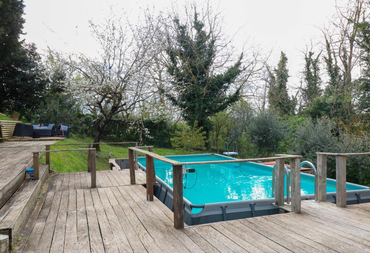 Вилла Casale Val D' Orcia- Relax E Lusso In Piscina Торрита-ди-Сьена Экстерьер фото